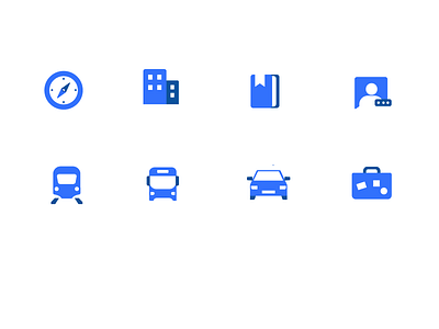 Icon set adobe branding illustration illustrator travel ui