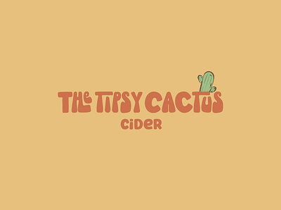 The Tipsy Cactus - Cider branding design fictionalcompany graphic design illustration logo