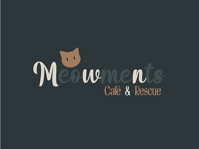 Meowments - Cafe & Rescue branding cafe cats design fictionalcompany graphic design logo rescue