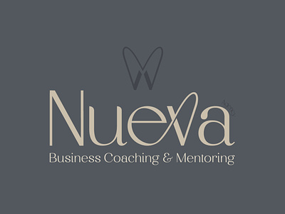 Nueva - Business Coaching & Mentoring branding business businesscoaching coaching design fictionalcompany graphic design logo mentoring typography