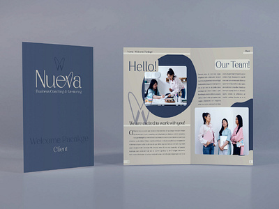 Nueva - Welcome Package branding business coaching design fictionalcompany graphic design layoutdesign logo mentoring mockup