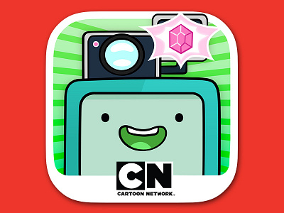BMO Snaps iOS App Icon adventure time app icon branding cartoon network icon icon design illustration ios icon