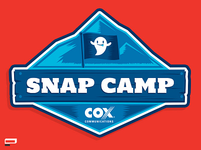 Snap Camp Logo and Snapchat Filter branding cox filter icon identity logo snapchat