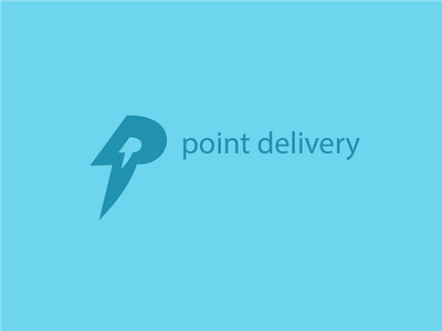 Logo Point Delivery branding letter lettering lettermak lettern lightning logo logo logo design logo lightning logos logotype