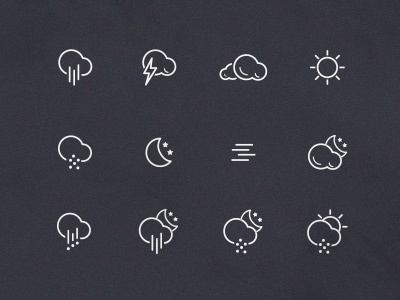 Weather icons icons minimal weather