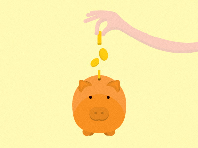 Piggybank illustration hand money moneybox pennybank pig piggybank