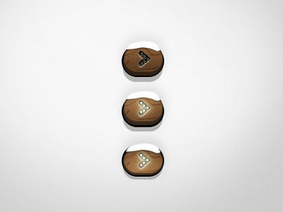 Xmas Buttons bottone buttons christmas light off on photoshop pulsante wood wooden xmas