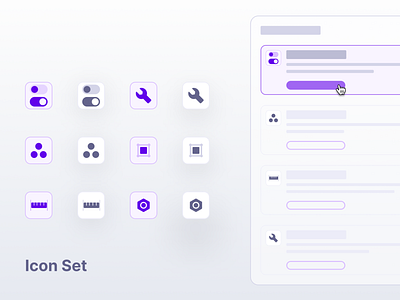 Icon Set app design flat illustration logo ui uiux ux