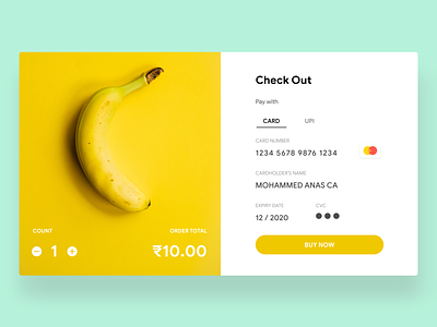 Credit Card Checkout app dailyui design flat ui uiux ux web