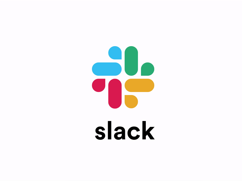 New Slack Logo Animated! animation app branding dailyui design flat icon identity interaction lettering logo minimal mobile transition typography ui uiux ux vector web