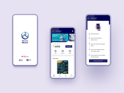 IRCTC iMudra Refreshed by Mohammed Anas on Dribbble