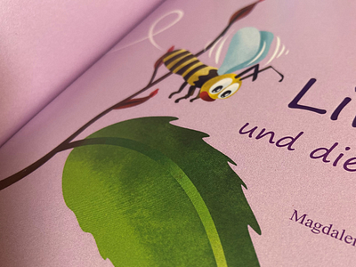 Children's book illustration 2 affinity designer affinitydesigner bee book cartoon cover illustration