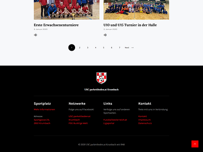 Soccer website footer clear contrast football footer redesign simple soccer web design wordpress