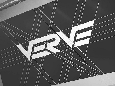 'VERVE' apparel logo futuristic guides logo logotype skateboard surf type verve wip