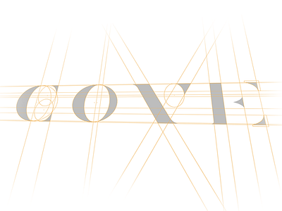'COVE' grid elegant grid logo luxury minimal text type