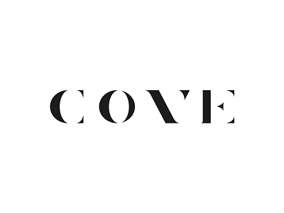 'COVE' logo design elegant logo luxury minimal type