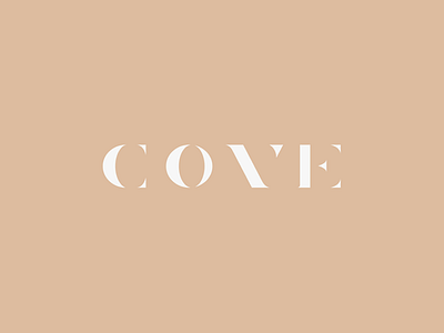 Cove Logo Design cove gold logotype. luxury special type