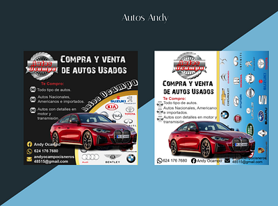 Autos Andy | Cards 3d animation branding design graphic design illustration logo motion graphics ui vector