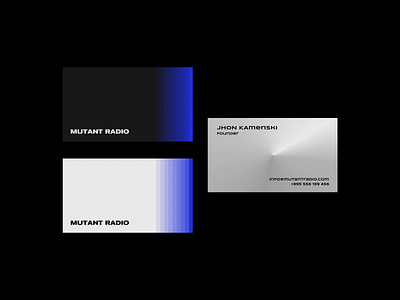 Mutant Radio | Branding boldmonkey branding business card businesscard georgia logo logotype print tshirt typogaphy