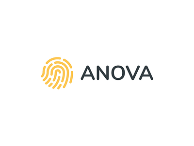 Logo Design - Anova animation art boldmonkey brand identity branding finger print fingerprint graphic design logo logo design logodesign redesign shape shapes typography