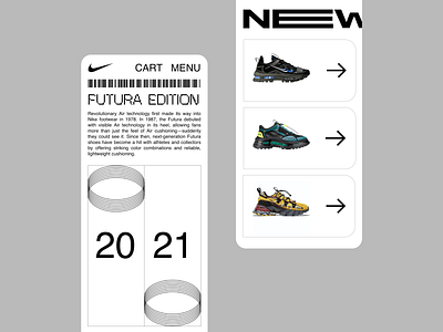 Nike Futura | Responsive by Ika Margania for Bold Monkey on Dribbble
