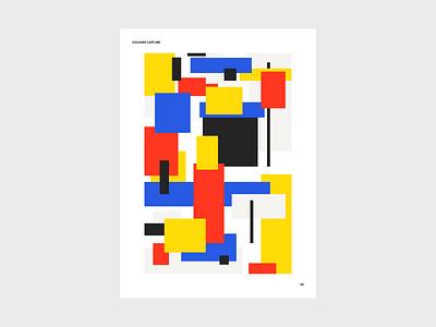 Colours 288 bauhaus colours destijl forms mondrian poster shapes