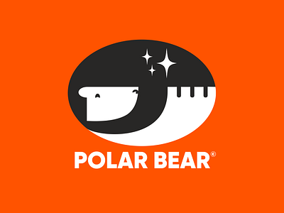 Polar Bear bear branding branding design logo orange polar bear polarbear print