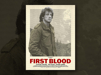 First Blood | Retro Poster 1980s 80s movie poster poster poster design rambo retro