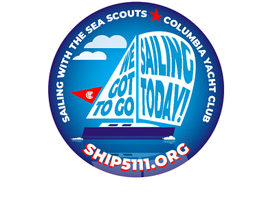 Promotional button for Sea Scout