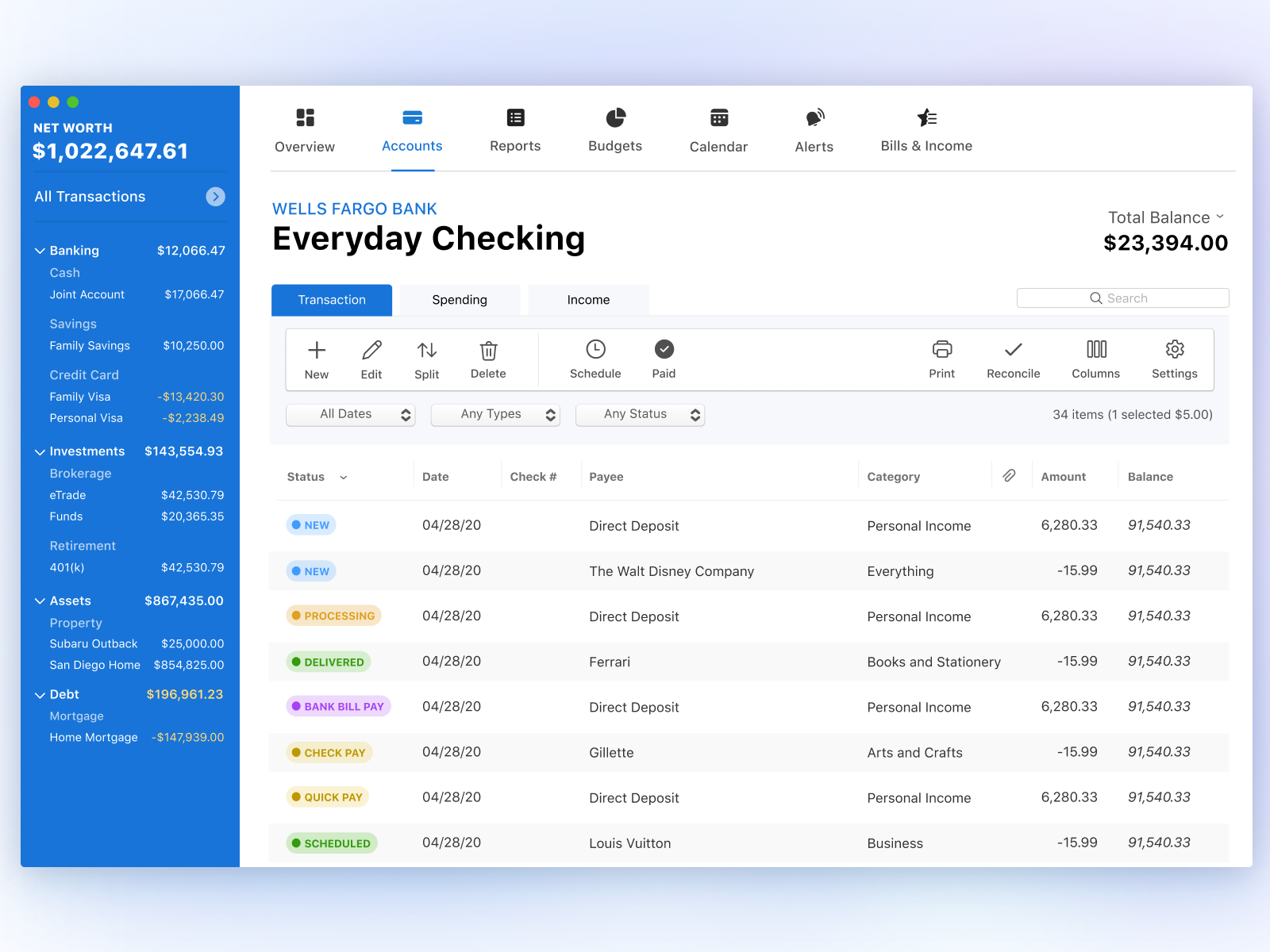 finance software for mac os x