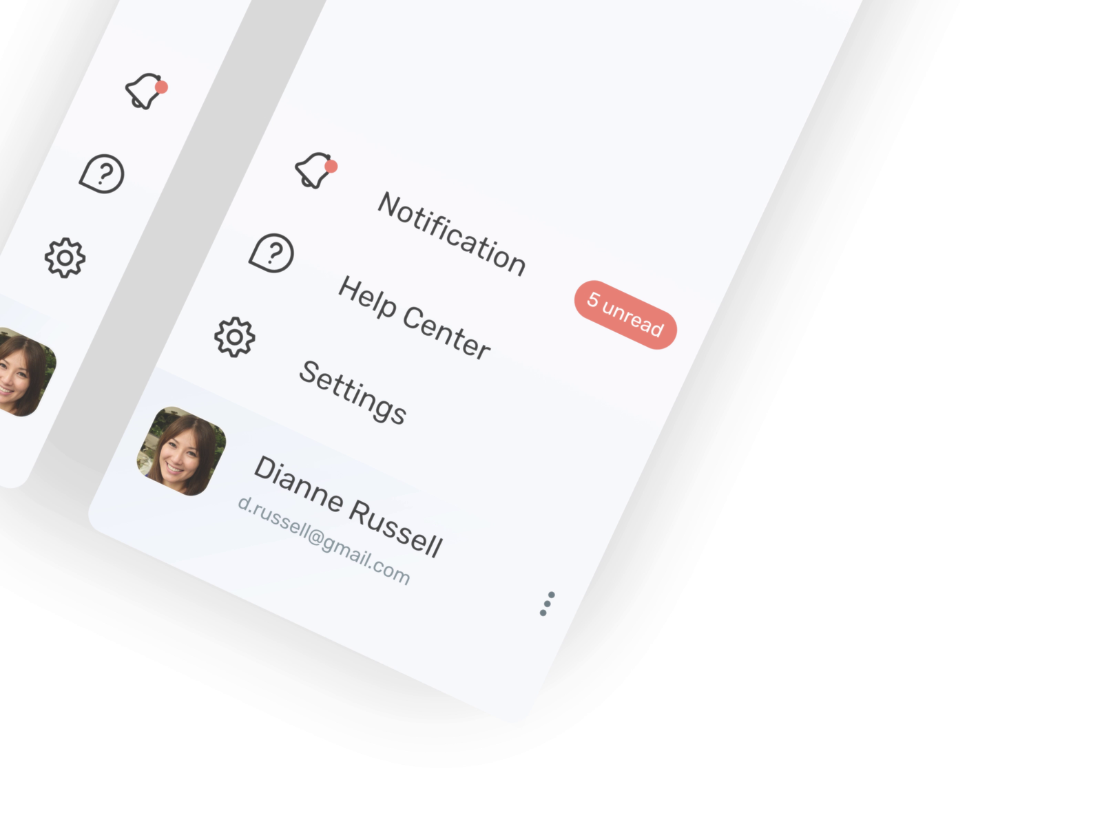 Sidebar Navigation menu design - Light mode by Ashim Adhikari for ...