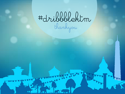 #dribbblektm Thank you for invite desginers dribbble invitation kathmandu meetup