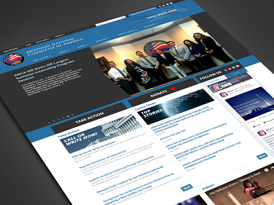 American Armenian Committee Website UI anca armenia branding design multisite photoshop ui ux wordpress