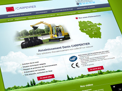 Green Theme Construction Company Website design eco green ui ux website wordpress