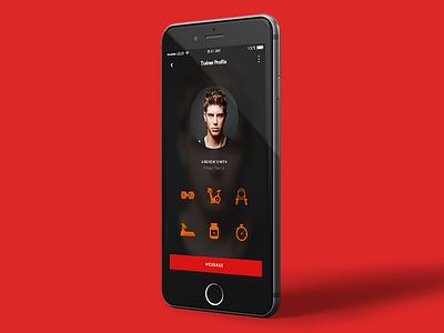 Fitness App Cencept design for iOS app apple clean concept design elegant fitness ios mobile modern ui ux