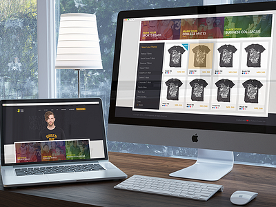 Tshirt Store Website apparel catalog design ecommerce graphics store tshirt ui ux website