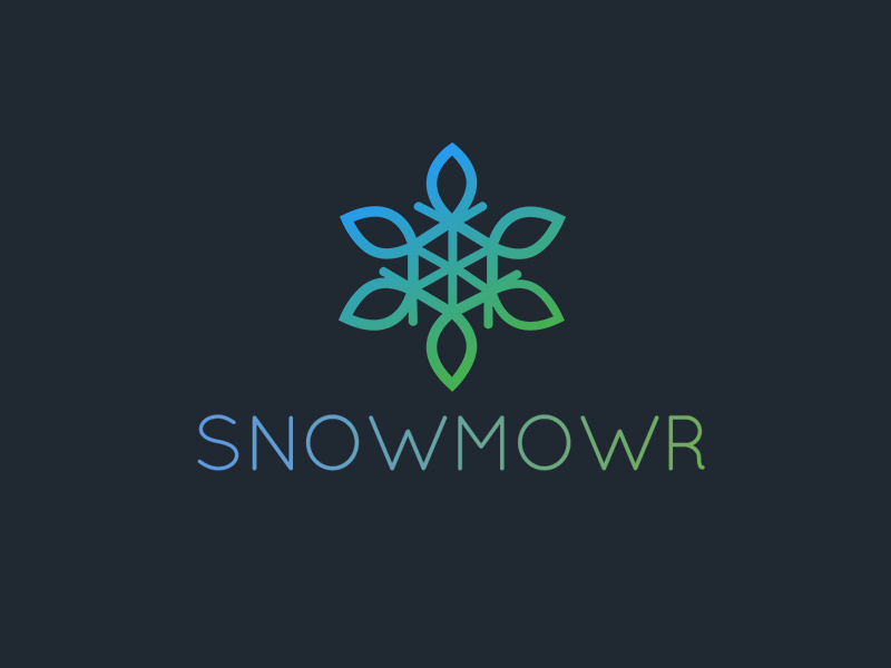 Icon & Logo for Snowmowr graphics blizzard snow design logo icon