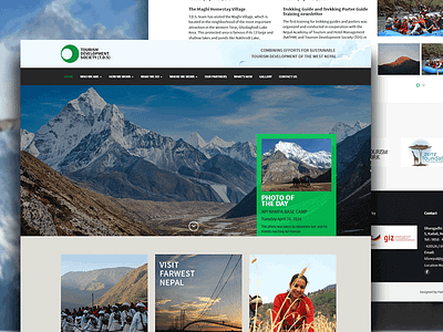 Nepal Tourism Site design hiking nepal site tourism tourist trekking ui ux website