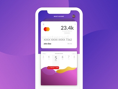 Rebound Financial App bank card design finance money statement ui