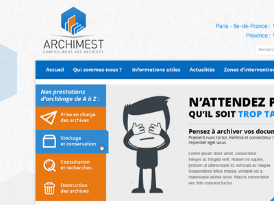 Corporate Website archive corporate design france french ui user interface ux website