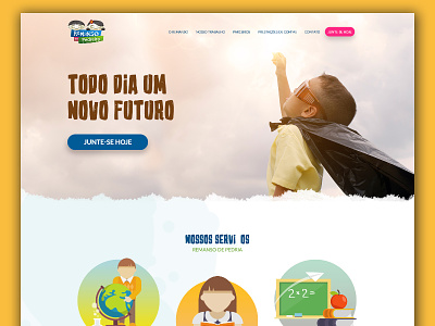 Remanso de Pedreira brazil fun kids remanso school ui user interface website