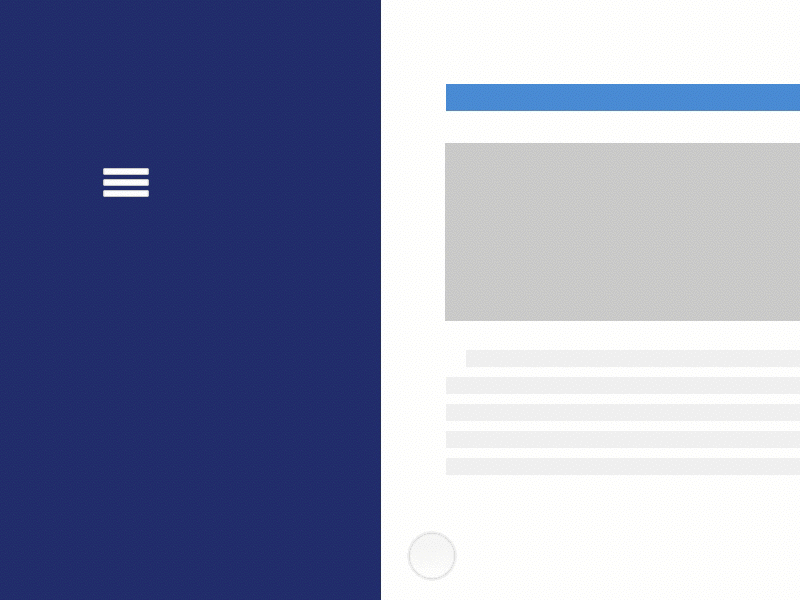 Simple Menu Animation animation menu mockup principle sketch wireframe