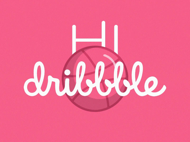Hello Dribbble dribbble first hello