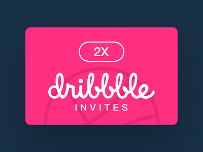 Dribbble Invites 2X 2x dribbble dribbble invite dribbbleinvites giveaway invitation invitations invite invites portfolio