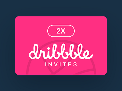 Dribbble Invites 2X