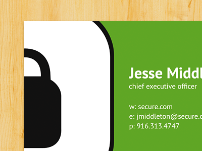 Business Card business card green icon lock ssl wood