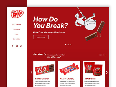 KitKat Homepage Redesign homepage redesign thirty ui thirtyui