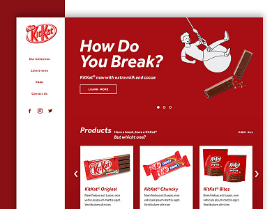 KitKat Homepage Redesign