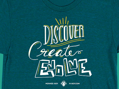 Monkee-Boy T-Shirt Design graphic shirt handlettering t shirt design typography