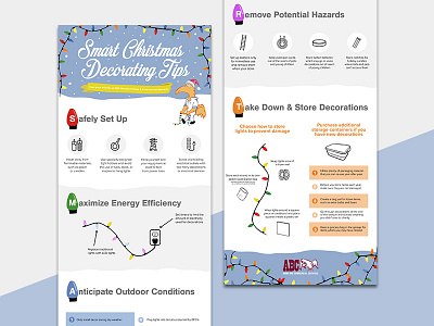 Smart Decorating Tips Infographic decorating tips holiday lights home care infographics